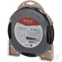 Trimerio valas Ø3 mm, 37 m, kvadratinis, Nylsaw, juodas, Kramp