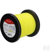 Trimerio valas Ø1,6 mm, 100 m, apvalus, geltonas, Kramp