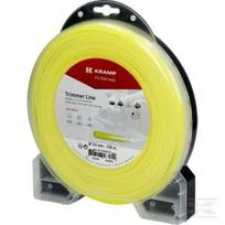Trimerio valas Ø2,0 mm, 126 m, apvalus, geltonas, Kramp
