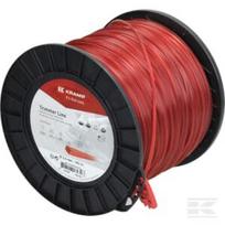 Trimerio valas Ø2,4 mm 343 m kvadratinis raudonas Kramp