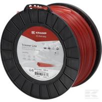 Trimerio valas Ø3,3 mm 109 m kvadratinis raudonas Kramp
