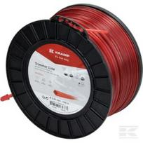 Trimerio valas Ø2,65 mm 169 m kvadratinis raudonas Kramp