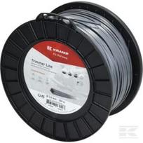 Trimerio valas Ø3,0 mm 129 m kvadratinis Titanium Power, pilkas, Kramp