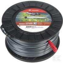 Trimerio valas Ø3,5 mm 120 m apvalus Titanium Power, pilkas, Kramp