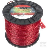 Trimerio valas Ø2,4 mm 437 m, suktas tylus, raudonas, Kramp