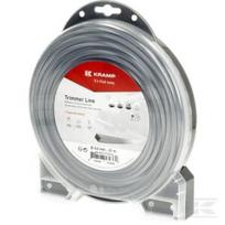 Trimerio valas Ø4,0 mm 23 m kvadratinis Titanium Power, pilkas, Kramp