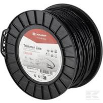 Trimerio valas Ø4,0 x 75 m, ovalinis suktas, juodas, Kramp Endura