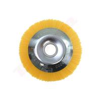 Diskinis nailoninis šepetys NL PVC 150 mm, skylė 25,4 mm (su baze)