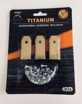 Roboto žoliapjovės peiliukai tinkantys Husqvarna, Gardena, 43 mm Titano – rinkinys 30 vnt.