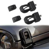 For 07-19 Jeep Wrangler JK JL Left & Right Hood Latch Set 68240952AD 68240951AB gray