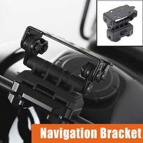 Motorcycle GPS Navigation Bracket Phone Mount Holder For 10/12 mm Crossbar Tube