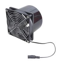 12V saulės energija maitinamas ištraukiamasis ventiliatorius, efektyvus vėsinimas palėpėms, šiltnamiams, kemperiams, su 10W skydeliu ir ABS medžiaga