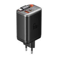 2 viename USB-C+A įkroviklis Mcdodo CH-4100 67W GaN, 65 cm USB-C kabelis, juodas