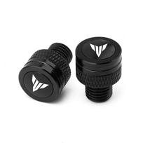 Motociklo aliuminio veidrodžio skylės užsukamas varžtas YAMAHA MT01 MT09 MT07 MT10 MT03 MT 09 07 03 10 MT-09 MT-07 MT-10 MT-03 juoda