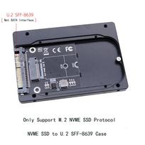 M.2 NVME SSD į U.2 SFF-8639 adapterio dėklas Aliuminio lydinio dėklas