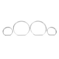 4Pcs For 98-07 BMW E46 Chrome Gauge Dash Dial Rings Bezel Trim Speedometer Frame