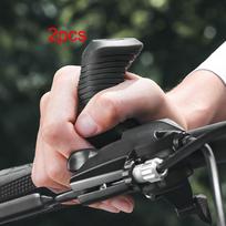 2 Mountain Bike Handlebar Ends, Ergonomic, Compatible with 22.2mm Handlebars, Lightweight,
