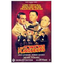 LES TONTONS FLINGUEURS Originalus sulankstytas mažo formato kino plakatas 60x40cm Georges Lautner smėlis