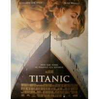 TITANIKAS Originalus kino plakatas ROLIUOTAS Mažas formatas 53x40cm Filmo plakatas James Cameron smėlis