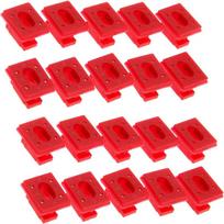 20 VNT. Interjero prietaisų skydelio apdailos spaustukai 51458266814 BMW 3 7 X3 serijoms E46 E65 E66 E83 red