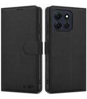 Juodas atverčiamas dėklas Motorola Moto G86 5G / G86 Power 5G telefonui "Tech-Protect Wallet"