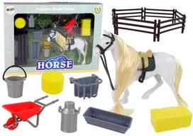 Žaislinis žirgas su priedais Lean Toys