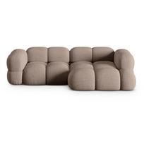 Rudos spalvos kampinė sofa (su dešiniuoju kampu/su gultu) Loretto – Cosmopolitan Design