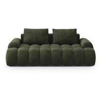 Žalios spalvos iš velveto sofa 200 cm Linz – Cosmopolitan Design