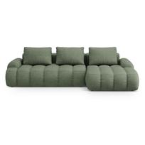 Žalios spalvos sulankstoma/su sandėliavimo vieta kampinė sofa (su dešiniuoju kampu/su gultu) Linz – Cosmopolitan Design