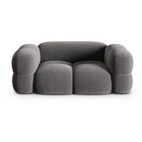 Pilkos spalvos iš velveto sofa 180 cm Loretto – Cosmopolitan Design