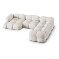 Smėlio spalvos kampinė sofa (su dešiniuoju kampu/„U“ formos) Loretto – Cosmopolitan Design