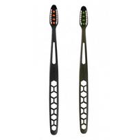 Jordan Ultralite 1+1 Toothbrush Soft Dantų šepetėlių rinkinys, Green + Black