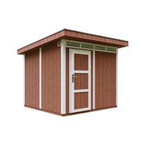 Sodo namelis M903 su dažais Redwood Red su grindimis 6 m2