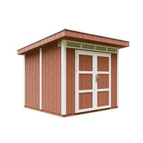 Sodo namelis M903A su dažais Redwood Red su grindimis 6 m2
