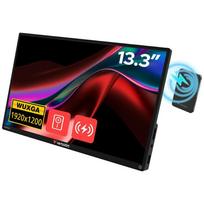Verbatim Mobile touchscreen monitor ALU 13.3" WUXGA with 5000mAh powerbank black 32087