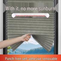 Neperšviečiami šilumą izoliuojantys užuolaidos žiemos sodui ir miegamojo langams Gray 60*150 cm (fits window height 0-1.2 m)