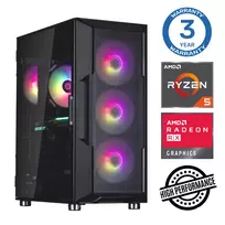 INTOP Ryzen 5 5500 16GB 500SSD M.2 NVME RX580 8GB be OS
