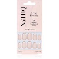 Nail HQ Oval French Priklijuojami nagai 24 vnt.