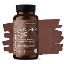 Dažai zomšai, nubukui, anilinui vidutiniškai ruda spalva 75ml Leather Expert Leather Dye LE-21-D75MBR