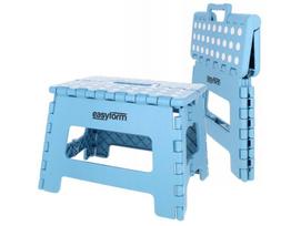 Sulankstoma Taburetė Nuo Slydimo Kėdė Platforma 150Kg 22Cm Mėlyna