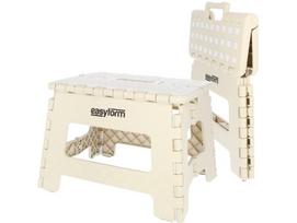 Sulankstoma Taburetė Nuo Slydimo Kėdė Platforma 150Kg 22Cm Smėlio Spalvos