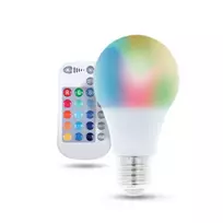 Forever Light E27 LED lemputė A60 / 9W / 720 lm / 3000K / RGB / balta