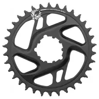 Žvaigždė priekinė SRAM 34T, X-Sync 2 aliuminė (juoda)
