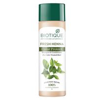Biotique Henna Color Protect Shampoo Conditioner 120ml For Color Treated Hair Shine Smoothness Daily Use Natural Highlights