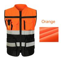Atspindinti naktinio ėjimo ryški liemenė, lauko reguliuojama saugos liemenė, lengvi dviračių saugos diržai, vandeniui atspari bėgimo apranga One size oranžinė