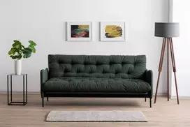 Trivietė sofa-lova Hanah Home Renge, žalia, 200 x 92 x 82
