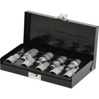 Galvučių su šešiakampiais antgaliais komplektas 1/2", HEX 4-, KS Tools