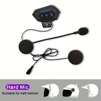 BT12 Motociklo šalmas Bluetooth laisvų rankų įrangos sistema Belaidis domofonas 10-15 m diapazonas Hard Mic