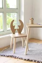 Vaikiškas stalo komplektas, Hanah Home, elnias, ruda  Baltas