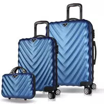 Lagaminų rinkinys (3 dalys), Myvalice, 7538, tamsiai mėlynas, 37 l